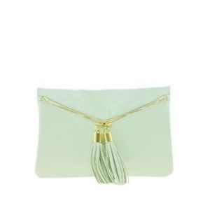 ASOS mint clutch